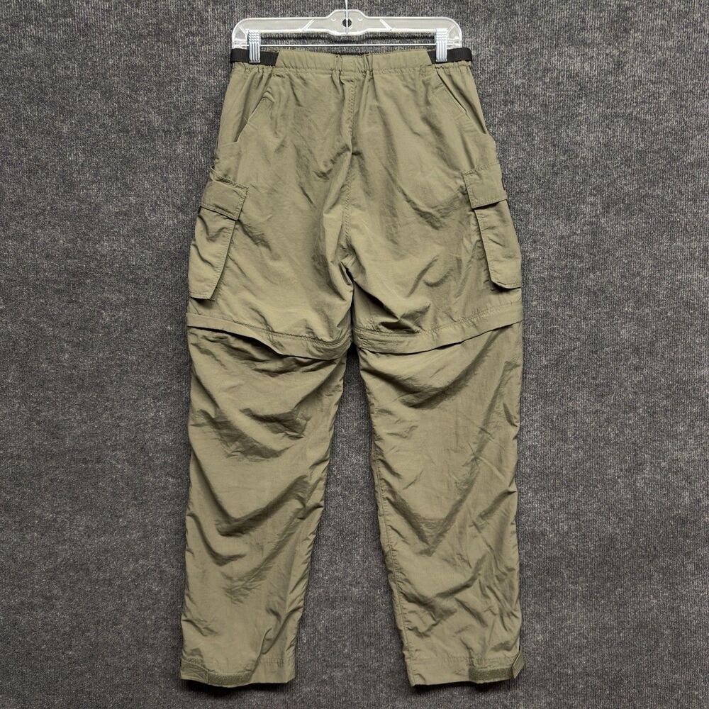 REI Sahara Womens 4 Convertible Cargo Pants Zip Off Hiking Shorts Nylon Green - Picture 10 of 16